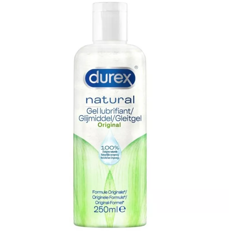 Lubricante a base de agua Durex Natural - 250 ml
