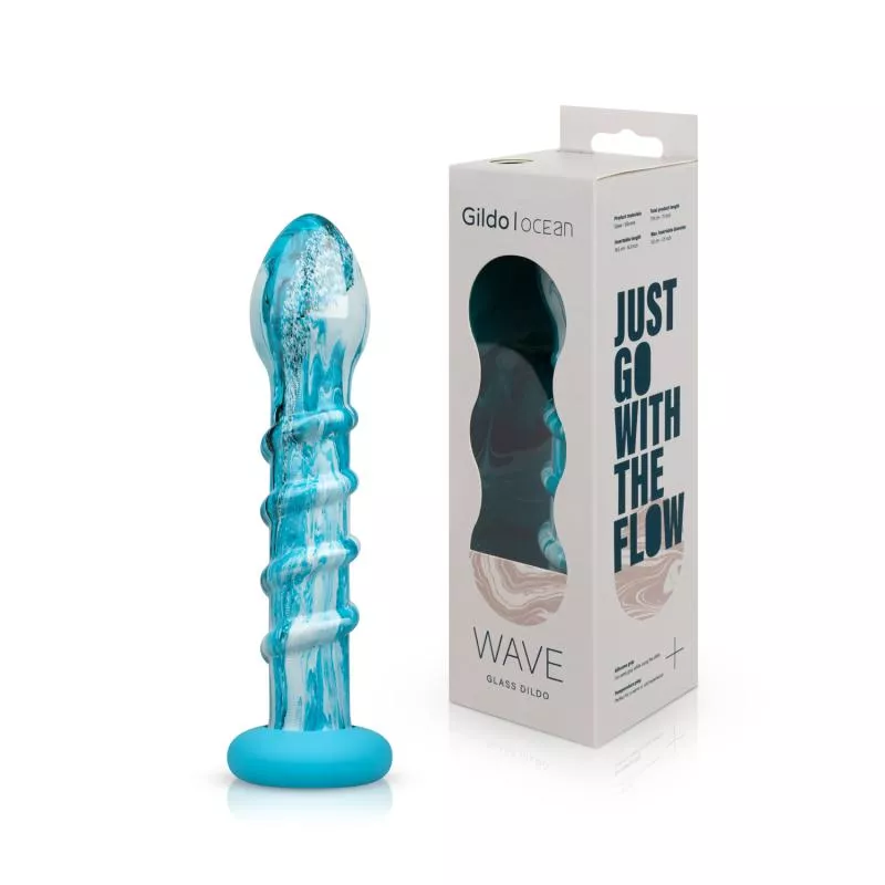 Gildo - Consolador De Vidrio Ocean Wave En Oferta Gildo - Consolador De Vidrio Ocean Wave