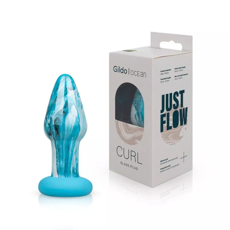 Gildo - Tapón Anal De Cristal Ocean Curl En Oferta Gildo - Tapón Anal De Cristal Ocean Curl
