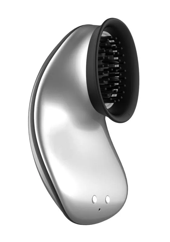 Twitch Hands - Estimulador de clítoris vibrador y succionador - Plata