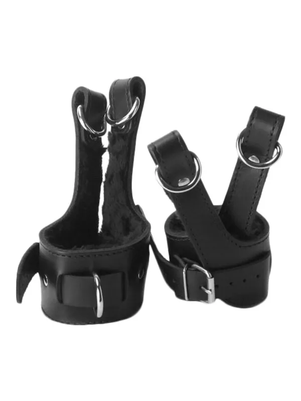Strict Leather - Esposas con forro polar de cuero
