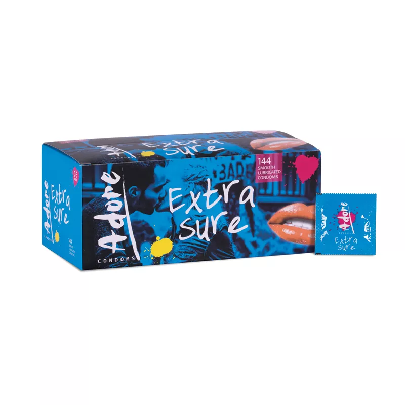Adore los condones extra seguros 144pcs