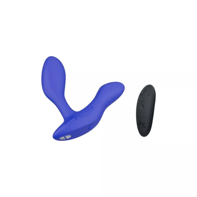 Aplicación de vibrador de próstata y mando a distancia Vector+ - Azul
