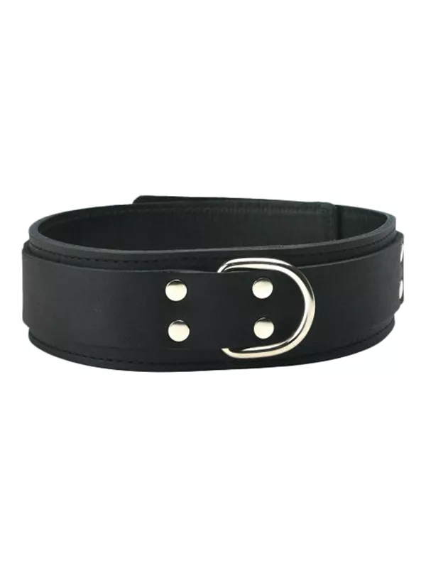Strict Leather - Collar BDSM de cuero forrado