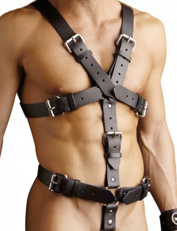 Strict Leather - Arnés de esclavitud de cuero para el cuerpo
