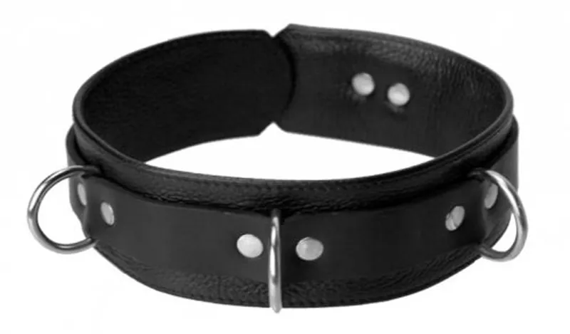 Collar de cuero estricto de lujo