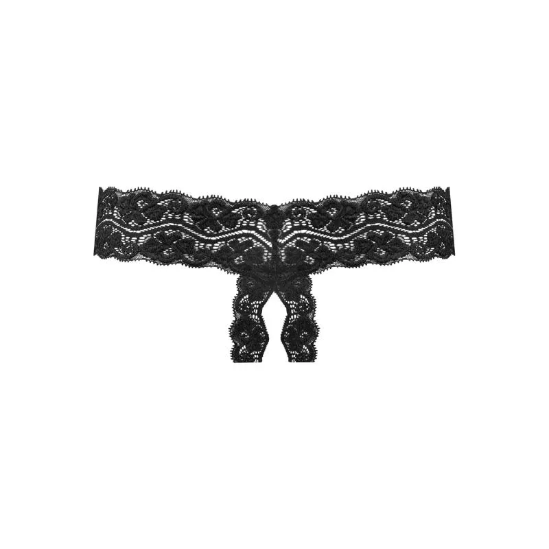 Underneath - Tanga sin entrepierna Kyra - Negro