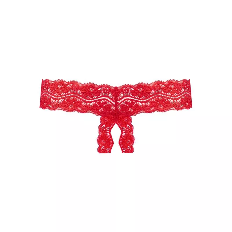 Underneath - Tanga sin entrepierna Kyra - Rojo