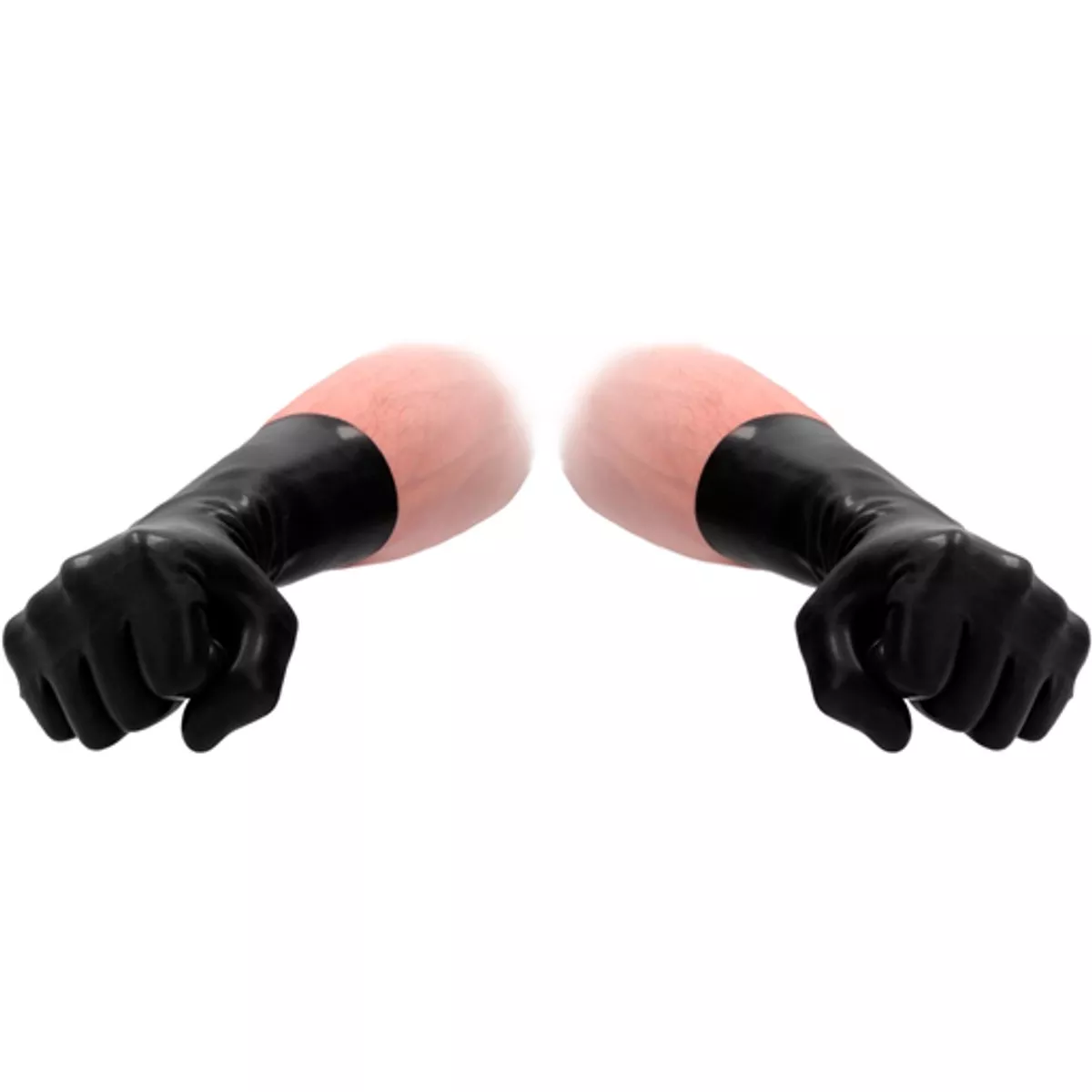 Guantes cortos de látex - Negro