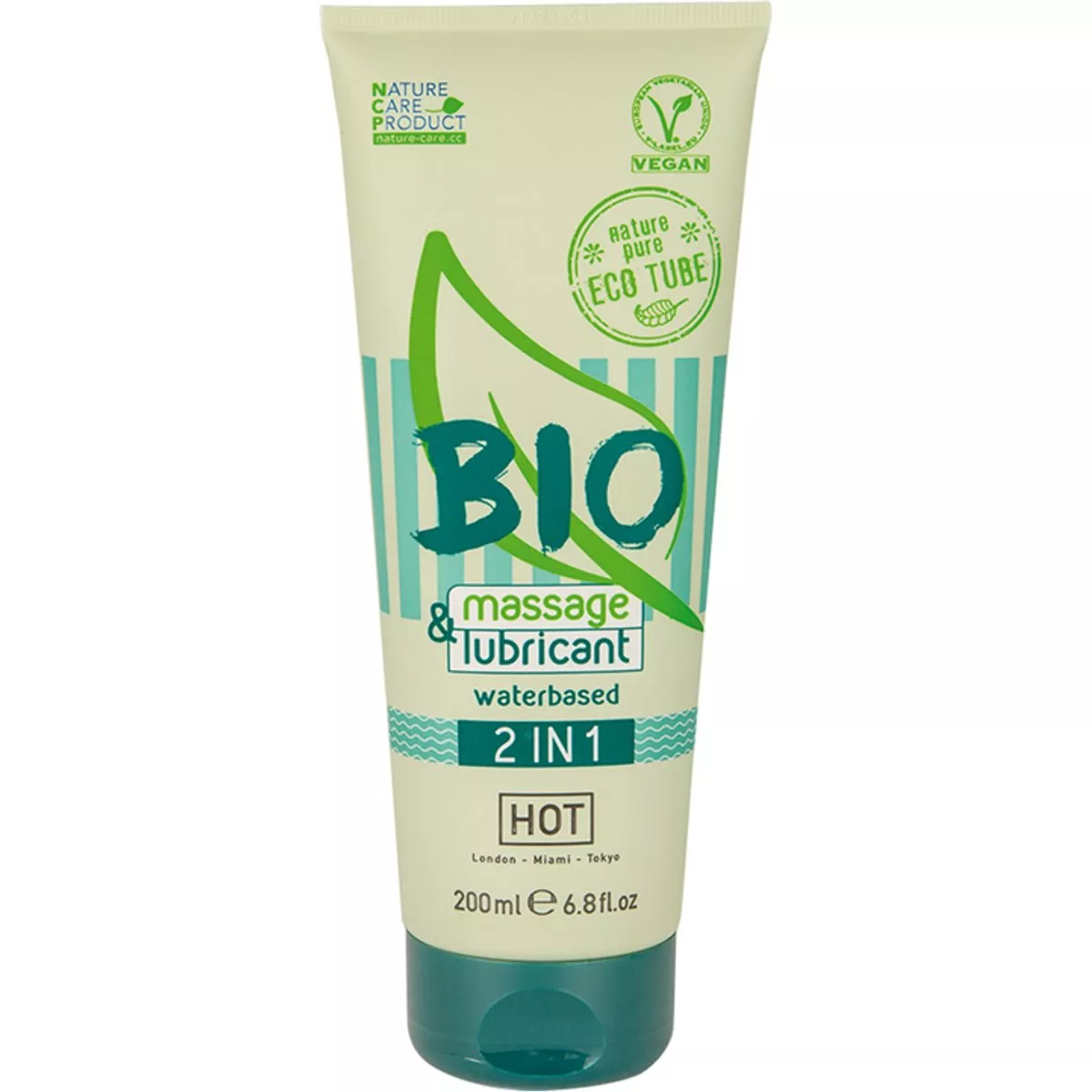 HOT BIO 2 en 1: Gel de masaje y lubricante a base de agua
