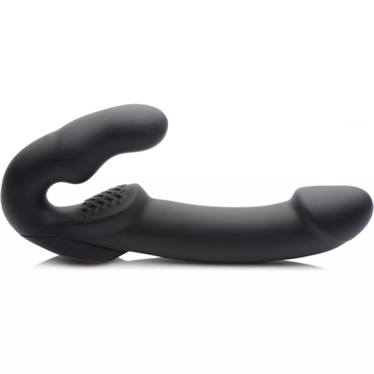 Evoke Strapless Strap-On vibrante - Negro