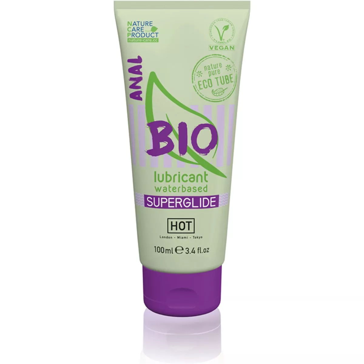 HOT BIO Superglide Anal Lubricante a base de agua - 100 ml