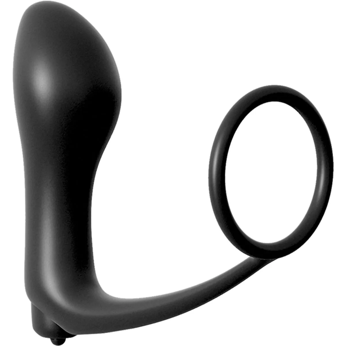 Ass-Gasm Cock Ring con vibrante Butt Plug