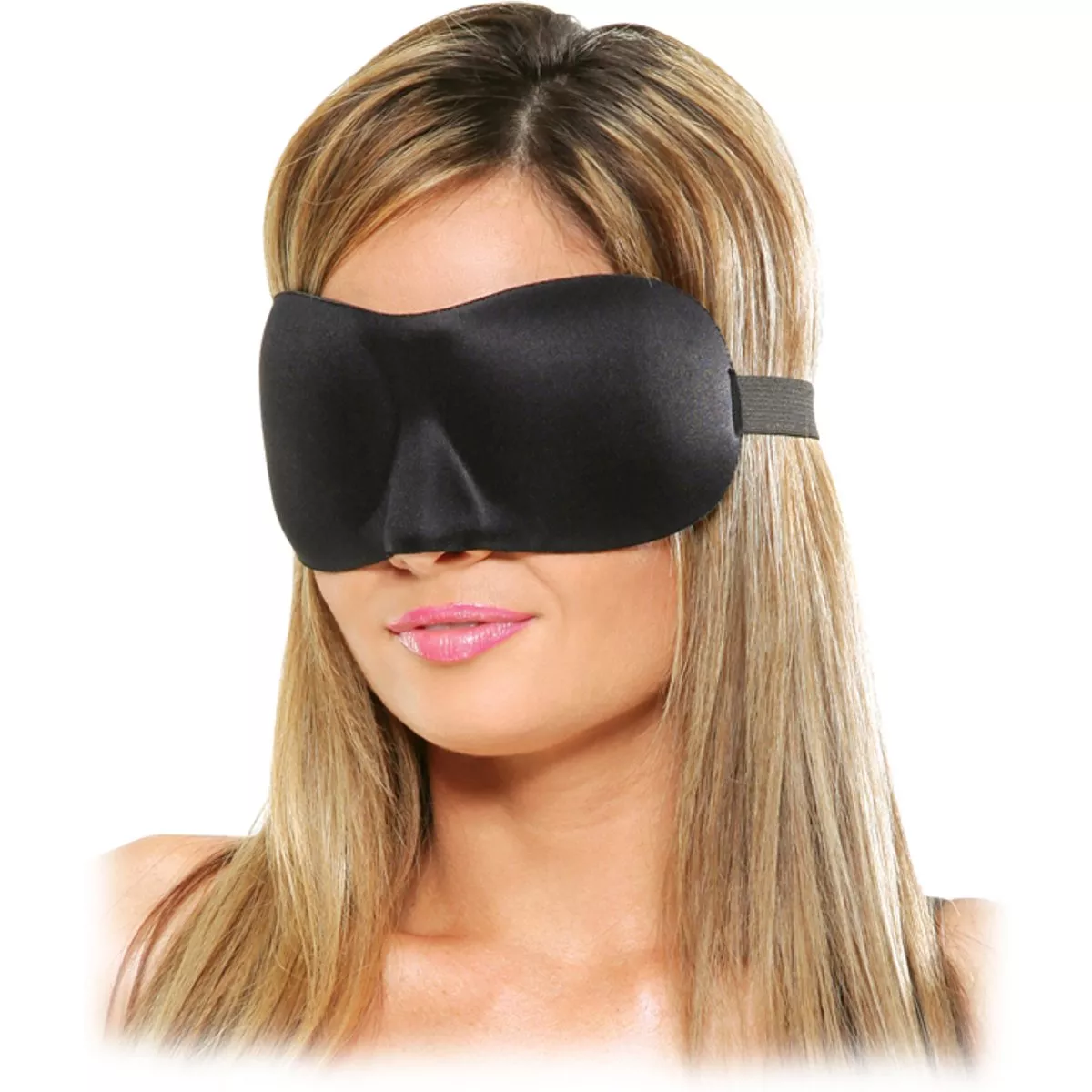 Satin Love Mask Deluxe - Negro