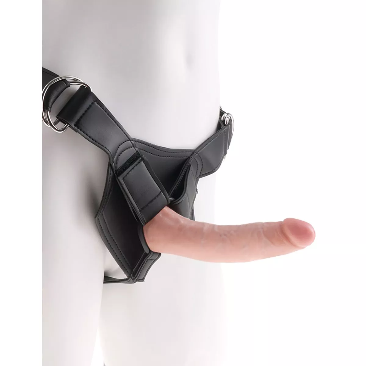 Arnés con correa King Cock - 18 cm