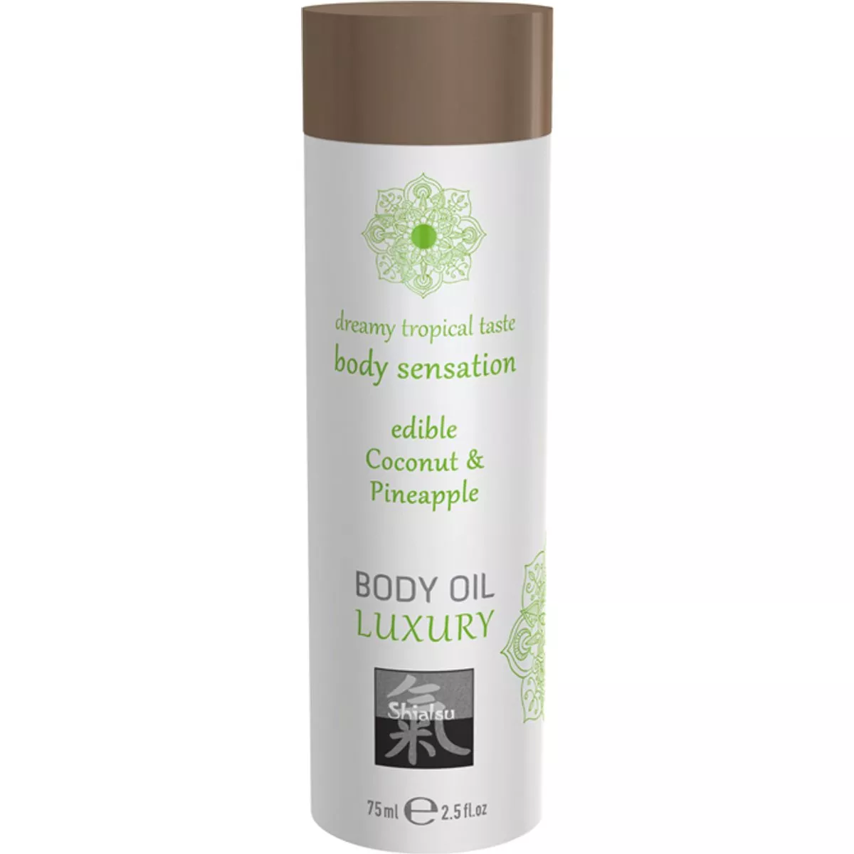 Aceite corporal de lujo comestible: coco y piña