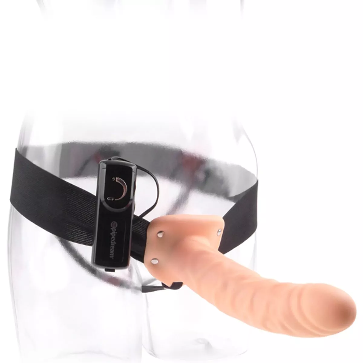 Arnés hueco para ajustar con vibrador - 20 cm