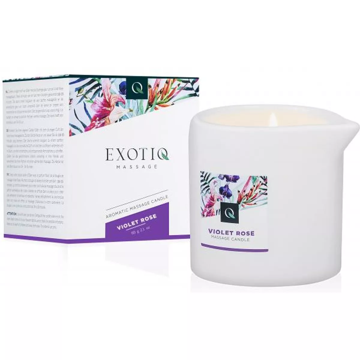 Vela para masajes Exotiq rosa violeta - 60g
