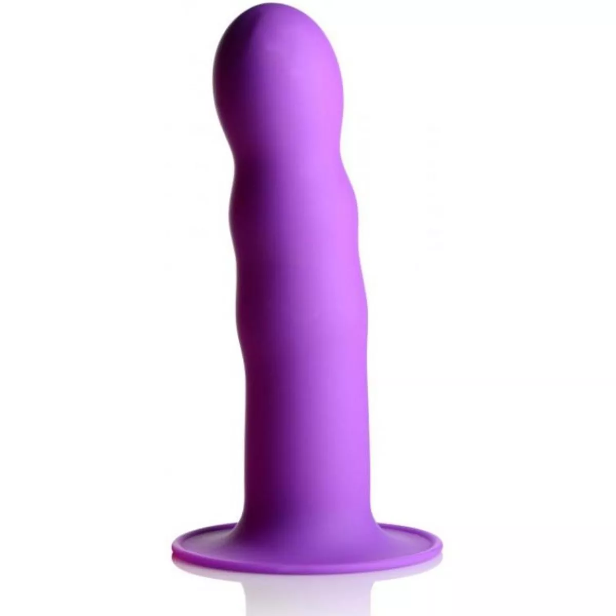 Dildo ondulado Squeeze-It - Púrpura