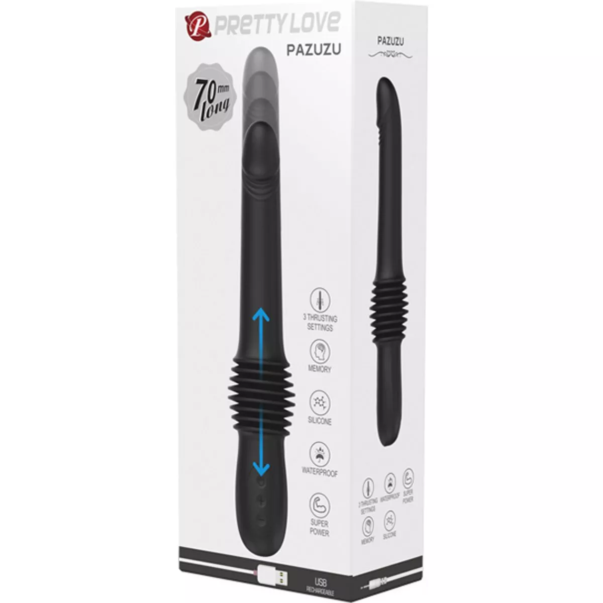 Vibrador de empuje Pazuzu