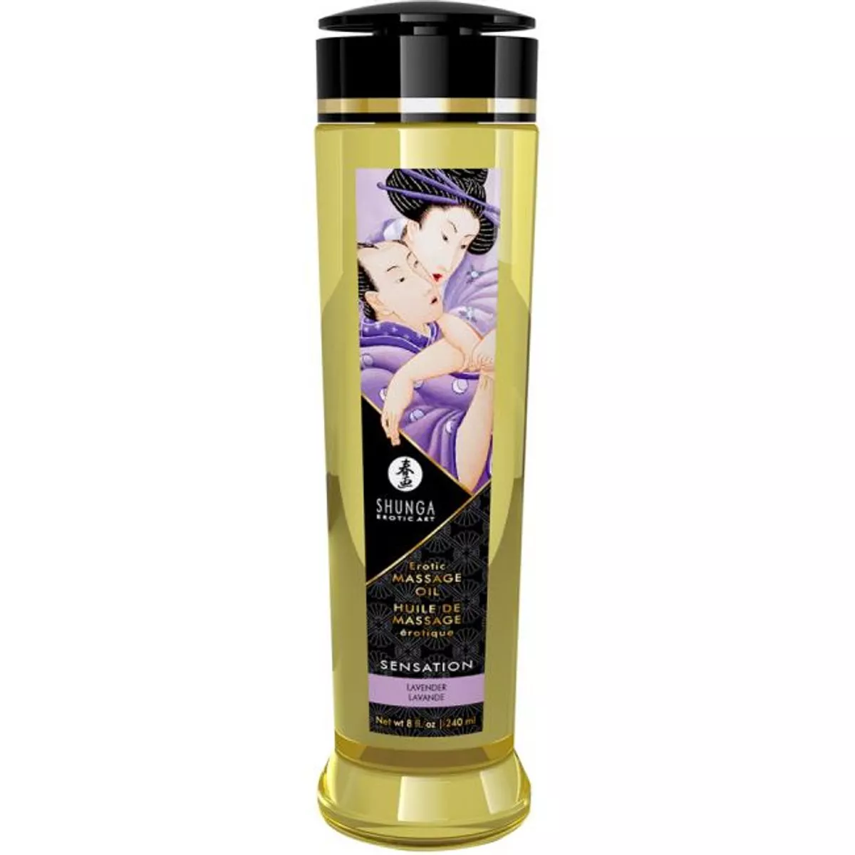 Shunga - Aceite para masajes sensación y lavanda - 240 ml