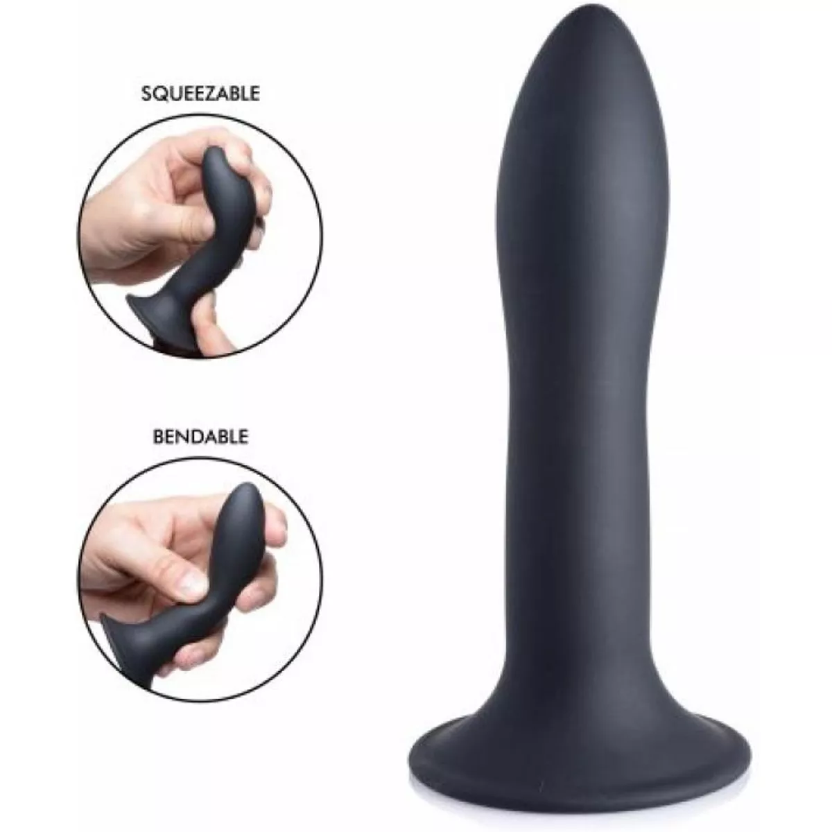 Dildo de silicona flexible