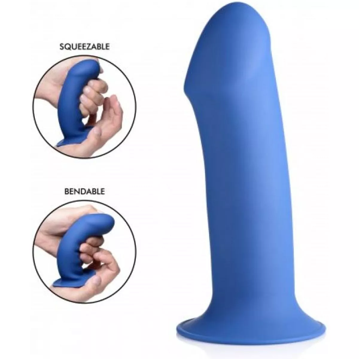 Dildo grueso y flexible