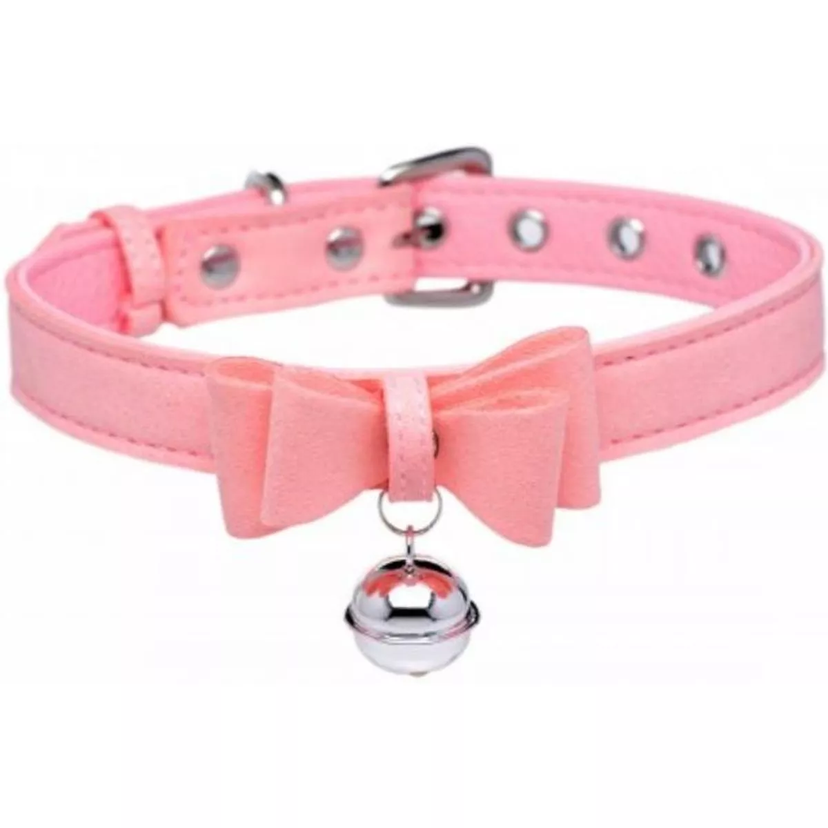 Collar de gato Golden Kitty con cascabel - Rosa
