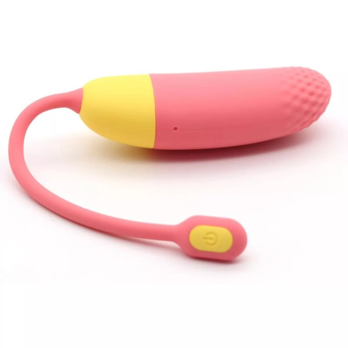 Magic Motion - Huevo vibrador Vini controlado con una aplicación - Coral/amarillo