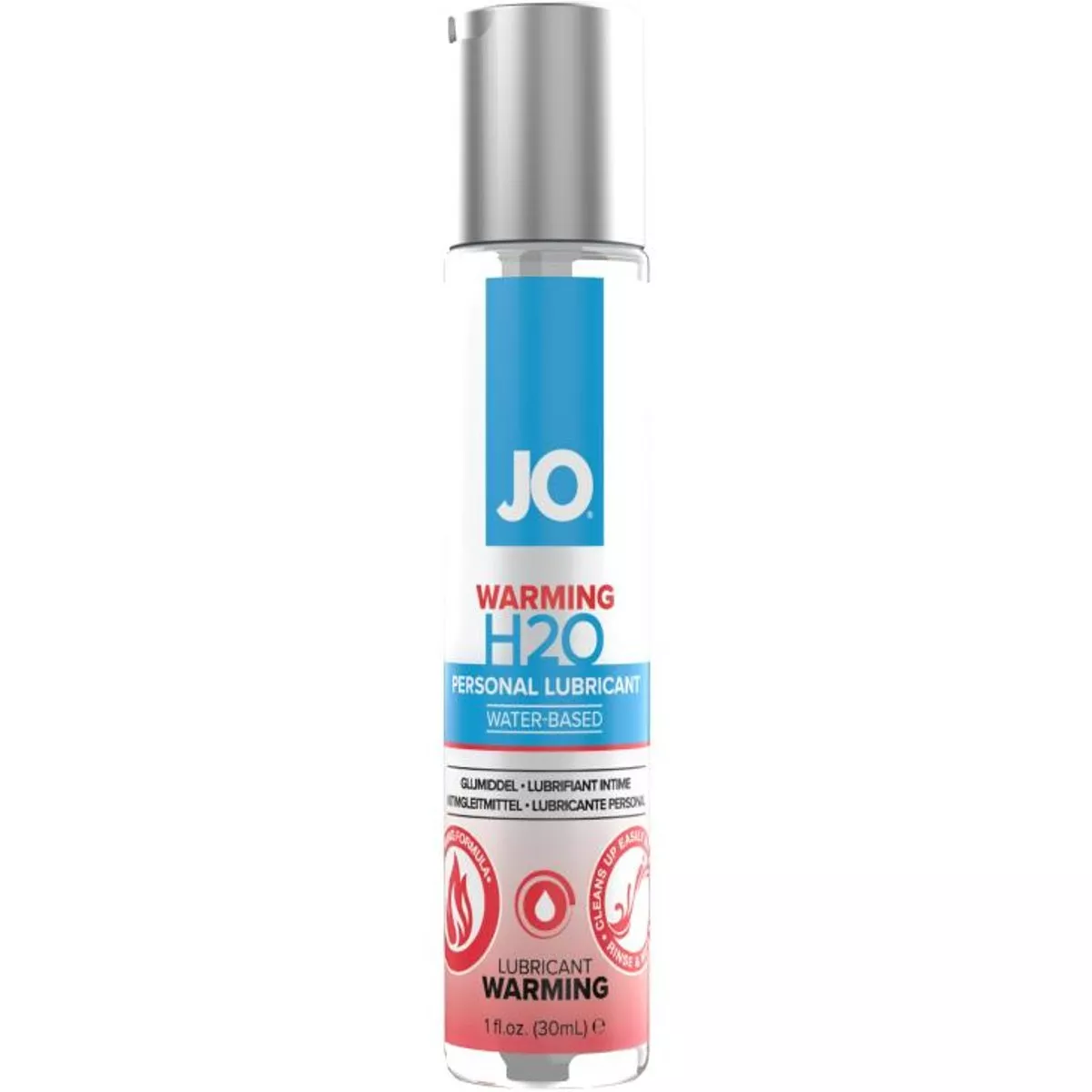 System JO - Lubricante H2O con efecto calor - 30 ml