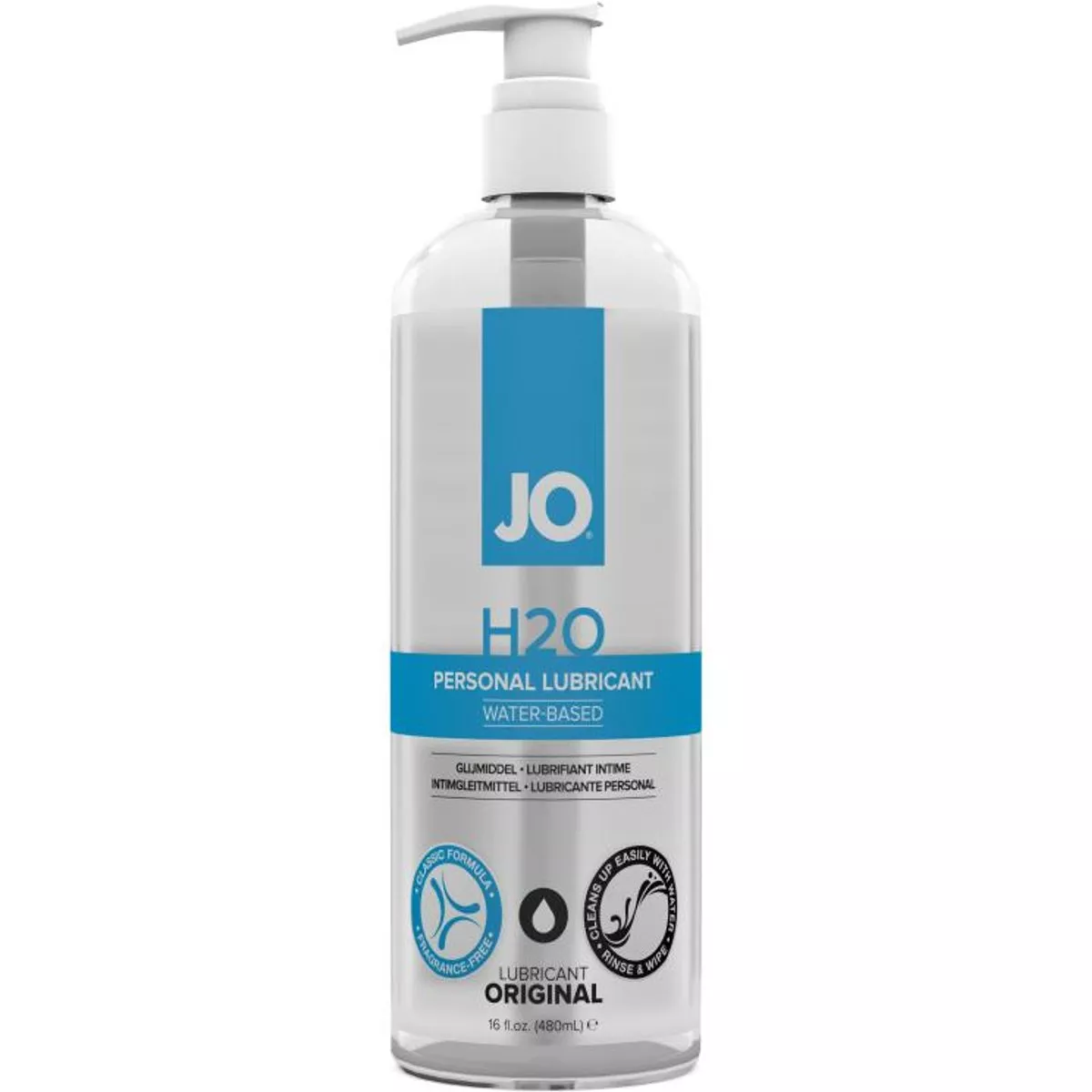 System Jo - Lubricante H2O a base de agua - 480 ml