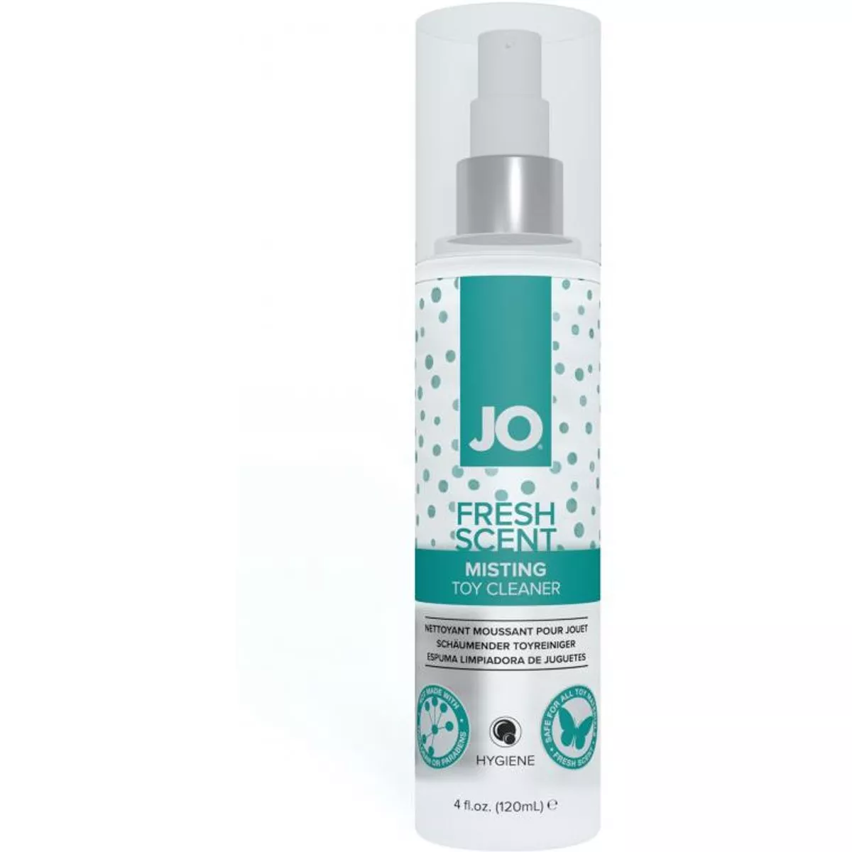 System JO - Limpiador de juguetes Misting Fresh Scent Hygiene - 120 ml