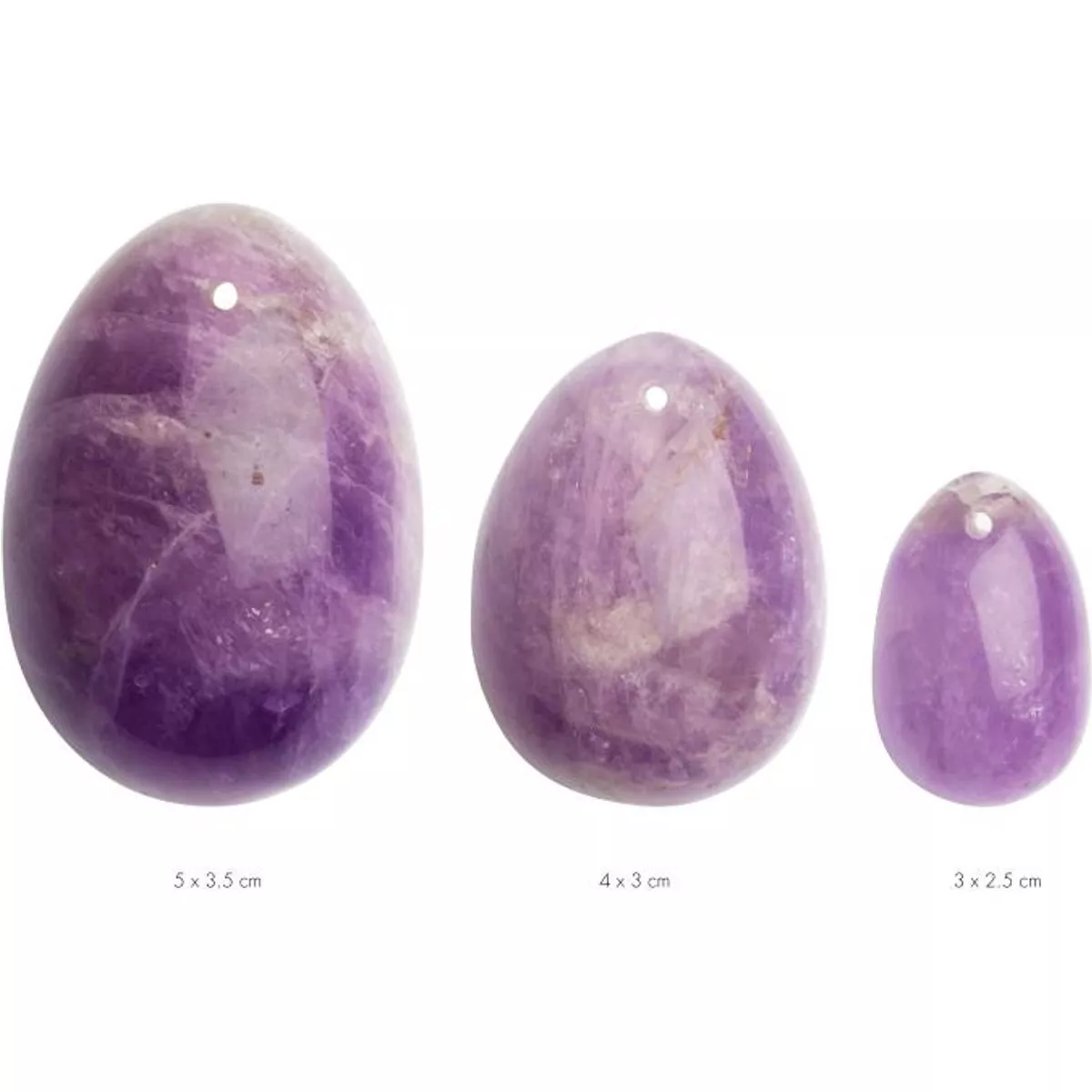 La Gemmes - Juego de huevos Yoni de 3 piezas - Amatista