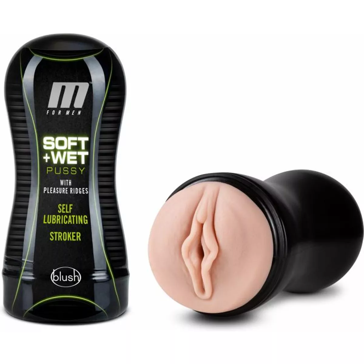 M for Men - Soft and Wet - Vagina con crestas estimulantes - Autolubricante