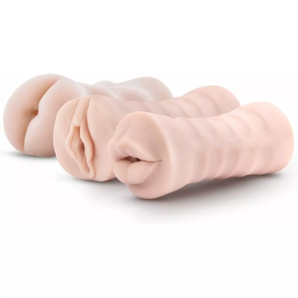 M for Men - Kit de 3 stroker vibradores autolubricados