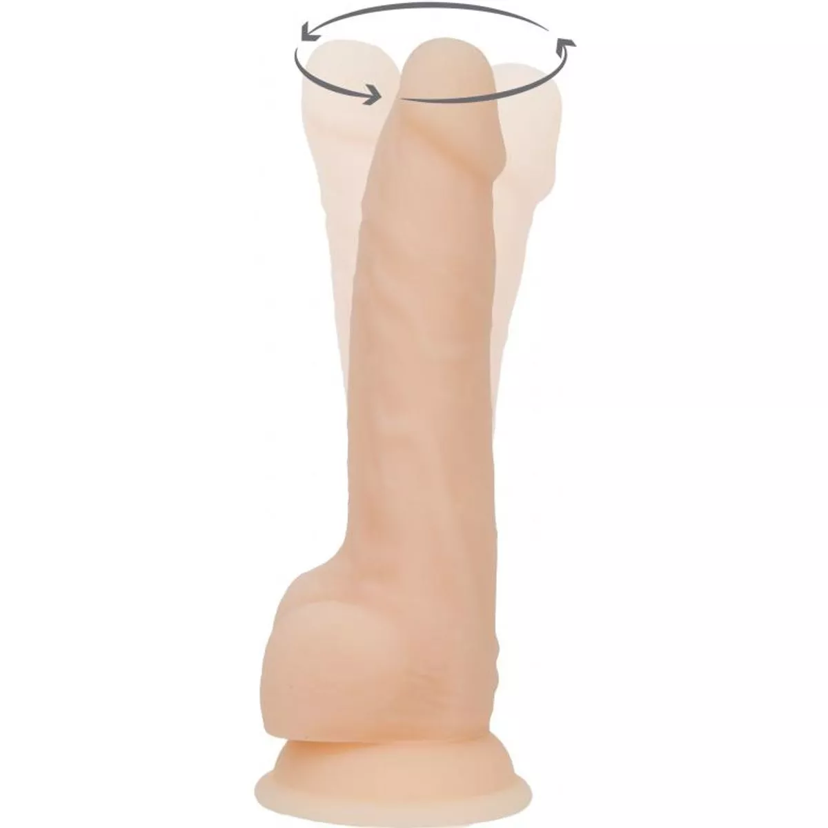 Dildo giratorio realista Naked Addiction con mando a distancia - 18 cm