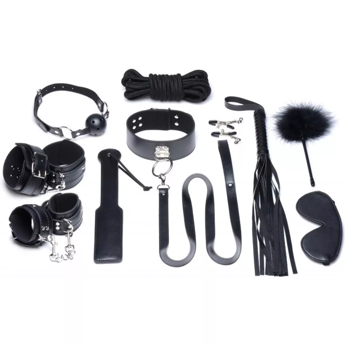Set de bondage de lujo de 10 piezas