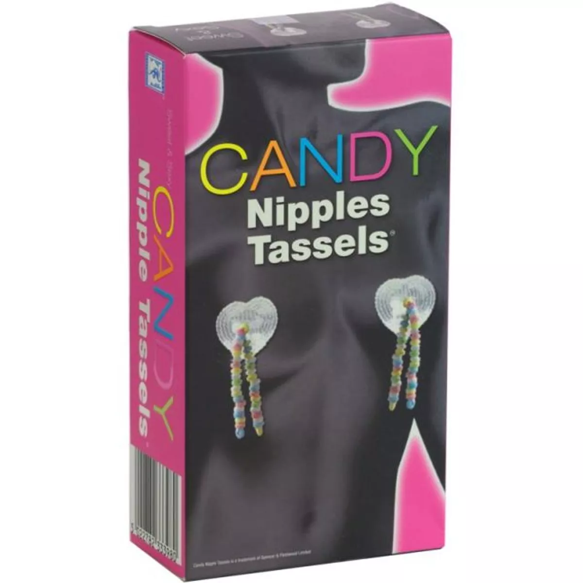 Borlas para pezones con caramelos comestibles