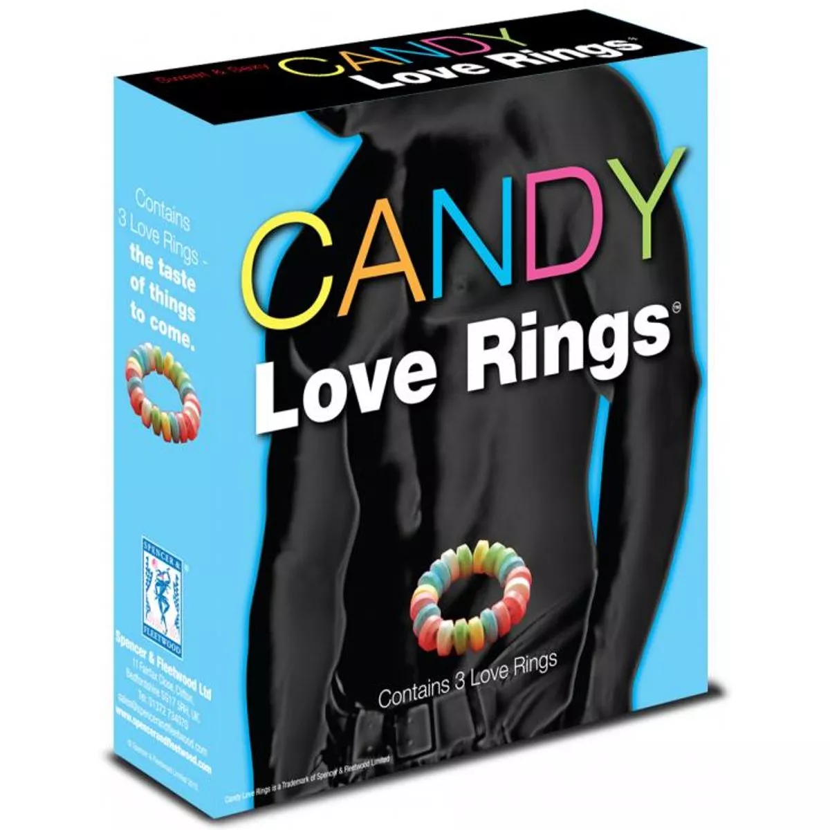Kit de anillos para el pene de caramelo comestible - 3 piezas