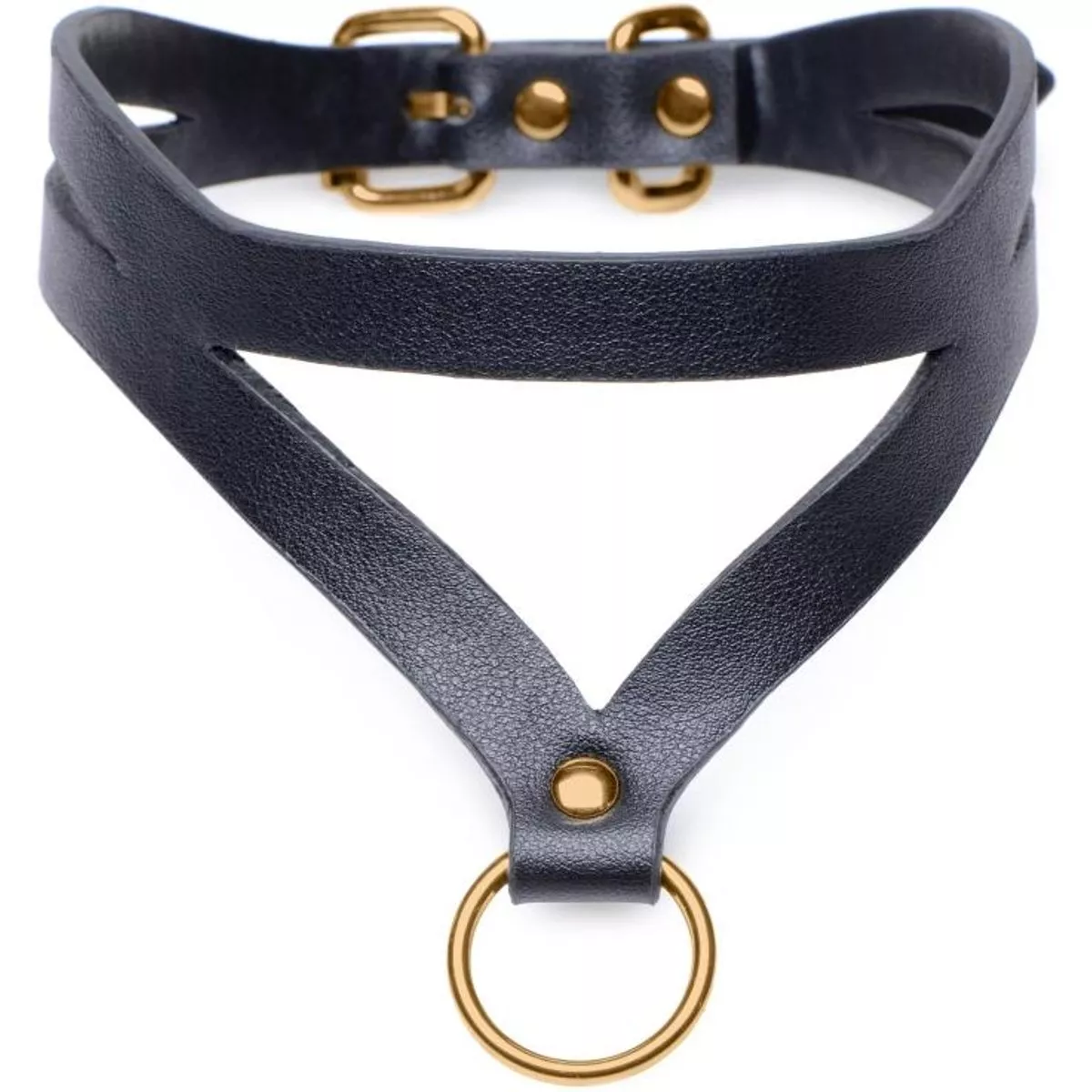 Collar con junta tórica Bondage Baddie - Negro/oro