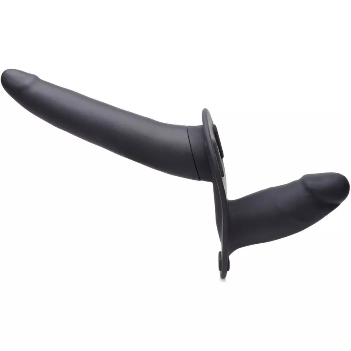 Vibrador de arnés Power Pegger doble - Negro