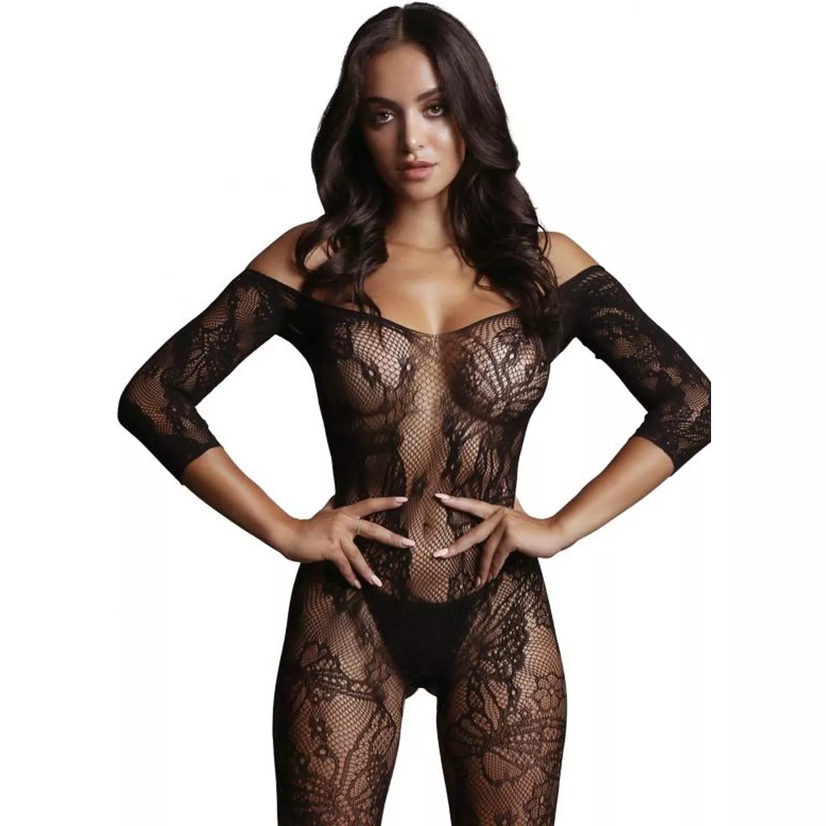 Traje de cuerpo entero con look de encaje Marilé