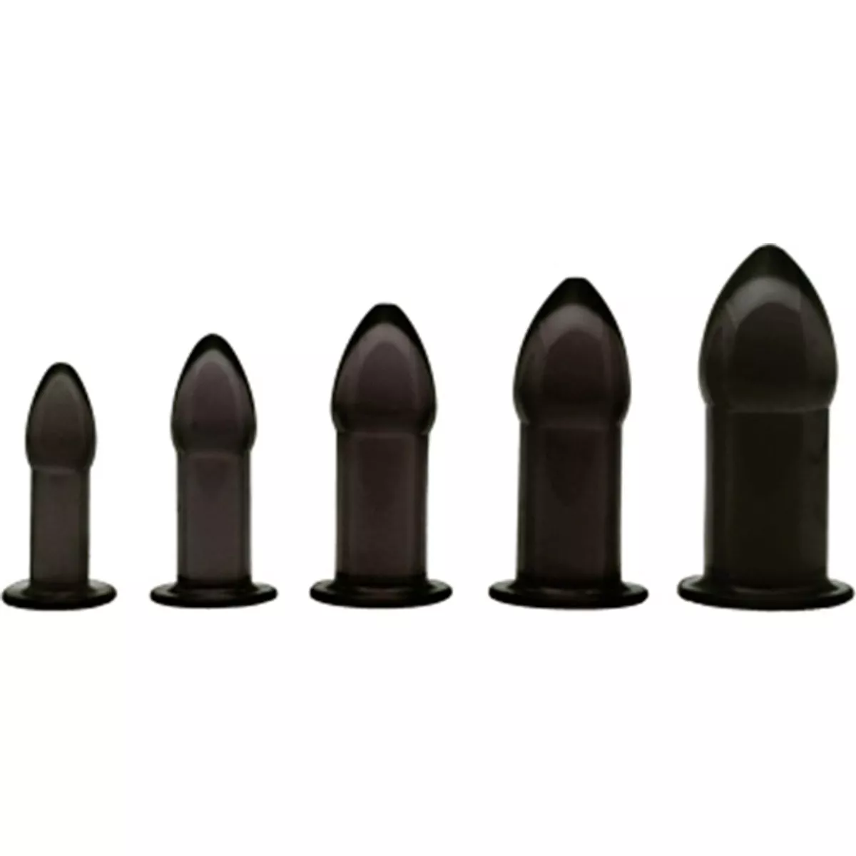 Juego de entrenamiento anal de 5 piezas - Negro