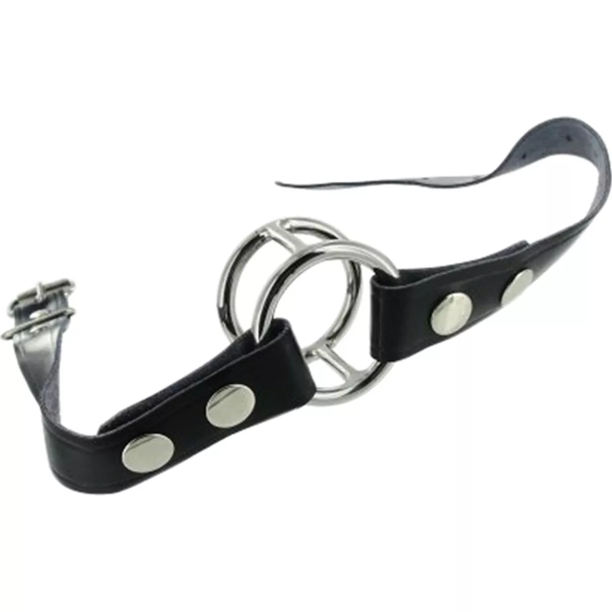 Mordaza de cuero Deep Throat