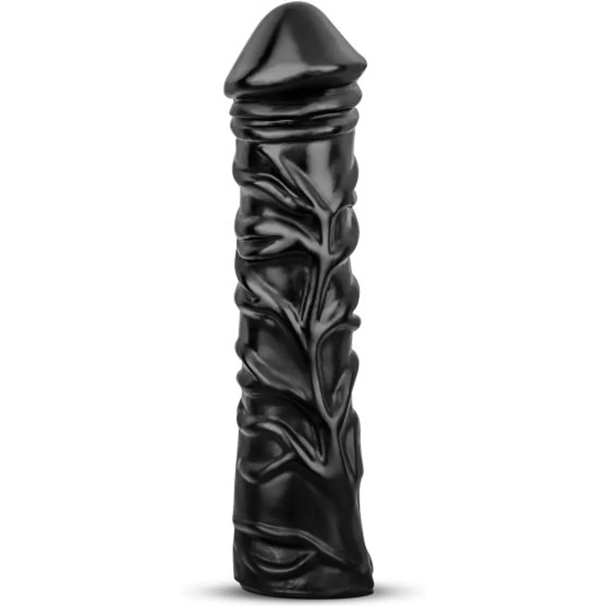 Vibrador realista XXL de 33 cm - Negro