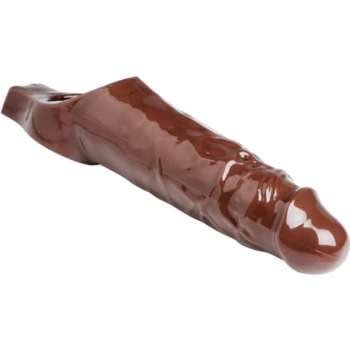 Vaina realzadora de pene realmente amplia - Marrón