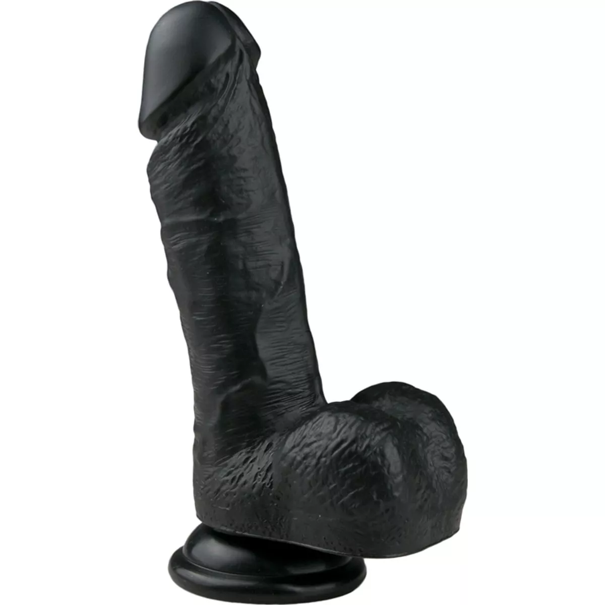 Dildo realista negro - 17,5 cm