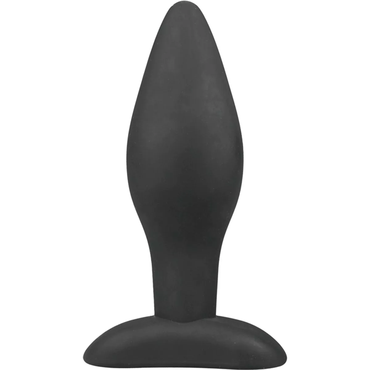 Plug anal de silicona negro grande
