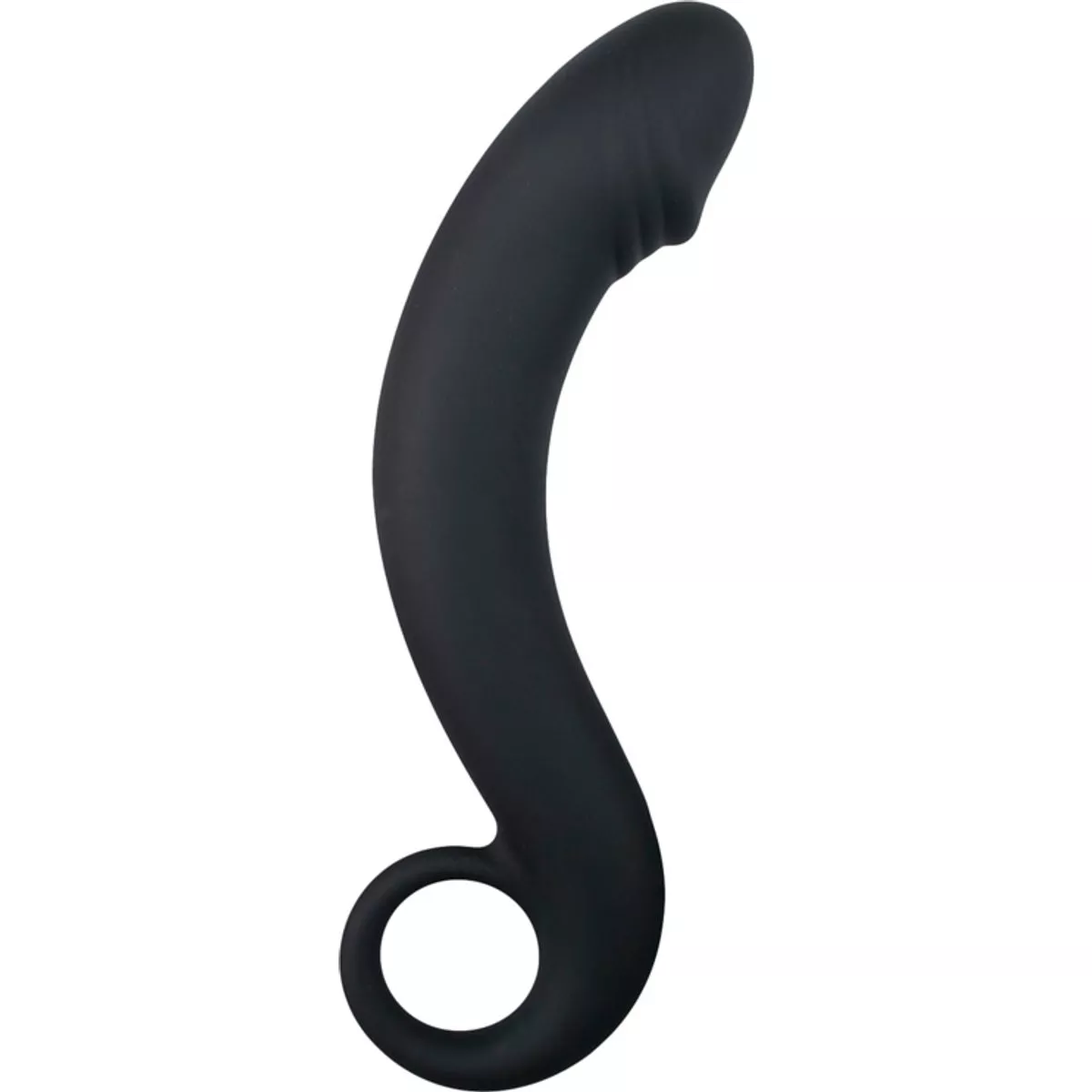 Dildo de próstata de silicona, Negro