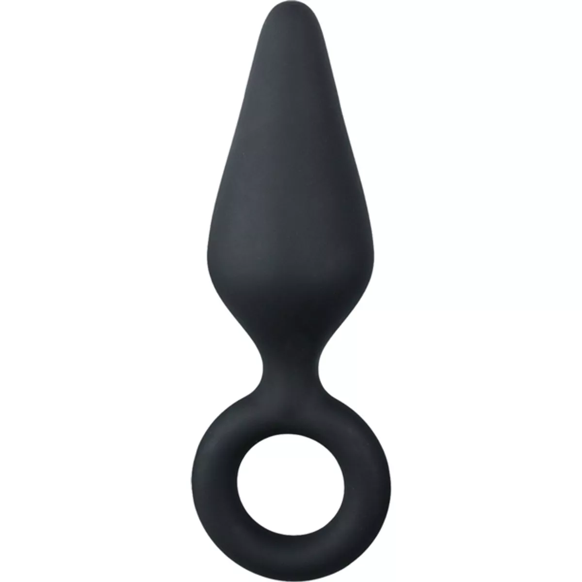 Plug Anal Negro Con Anillo Para Extraer - Pequeño En Oferta Plug Anal Negro Con Anillo Para Extraer - Pequeño